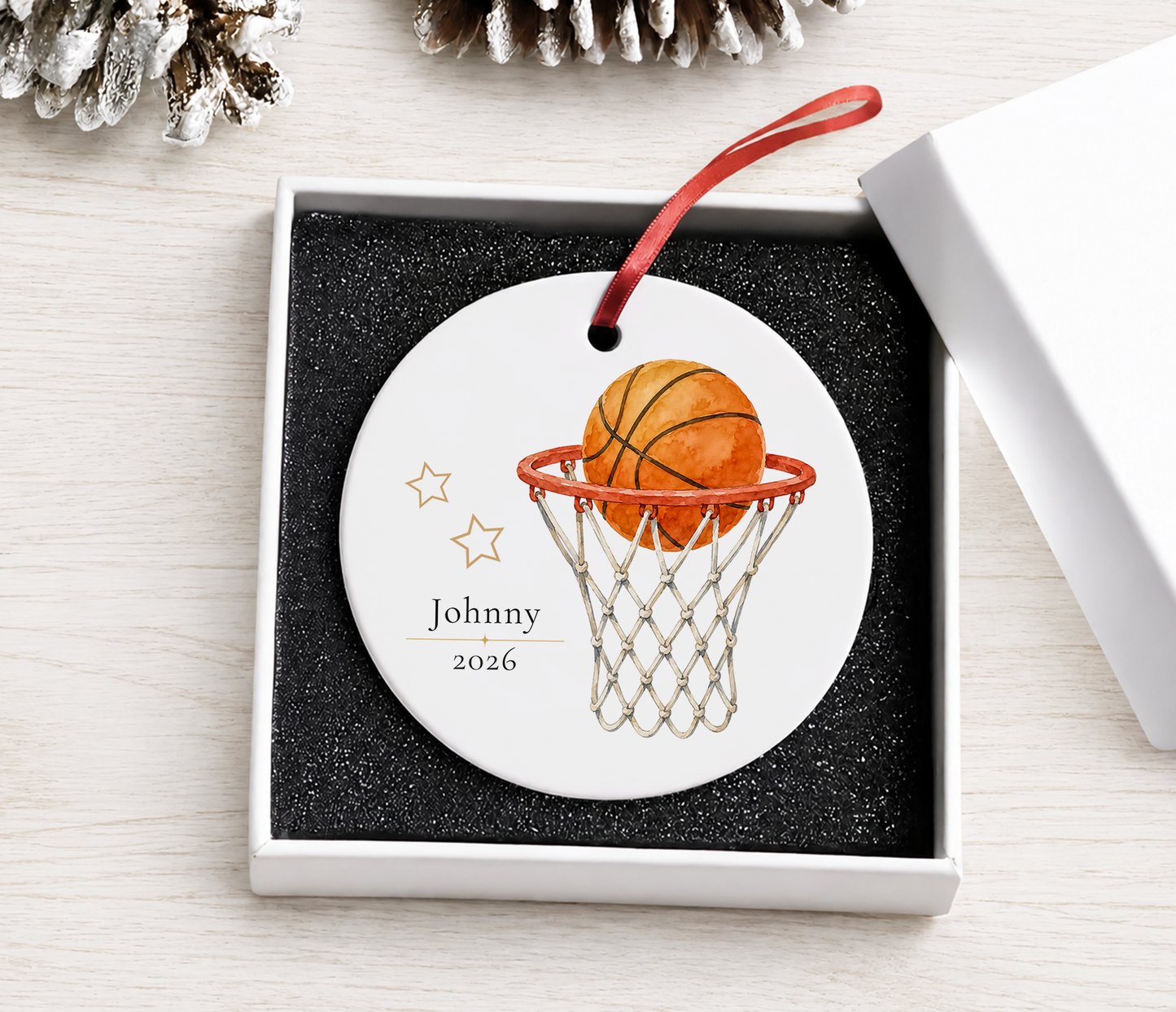 Personalized Basketball Ornament