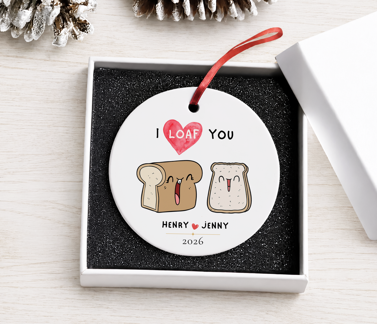 Personalized Ornament, I Love You