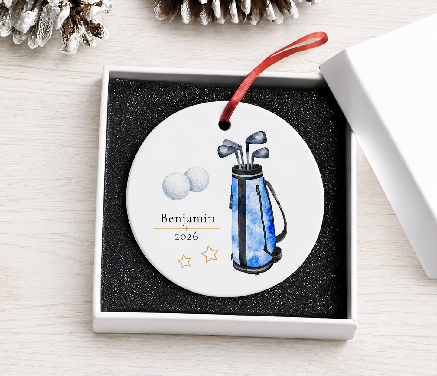 Personalized Golfer Ornament