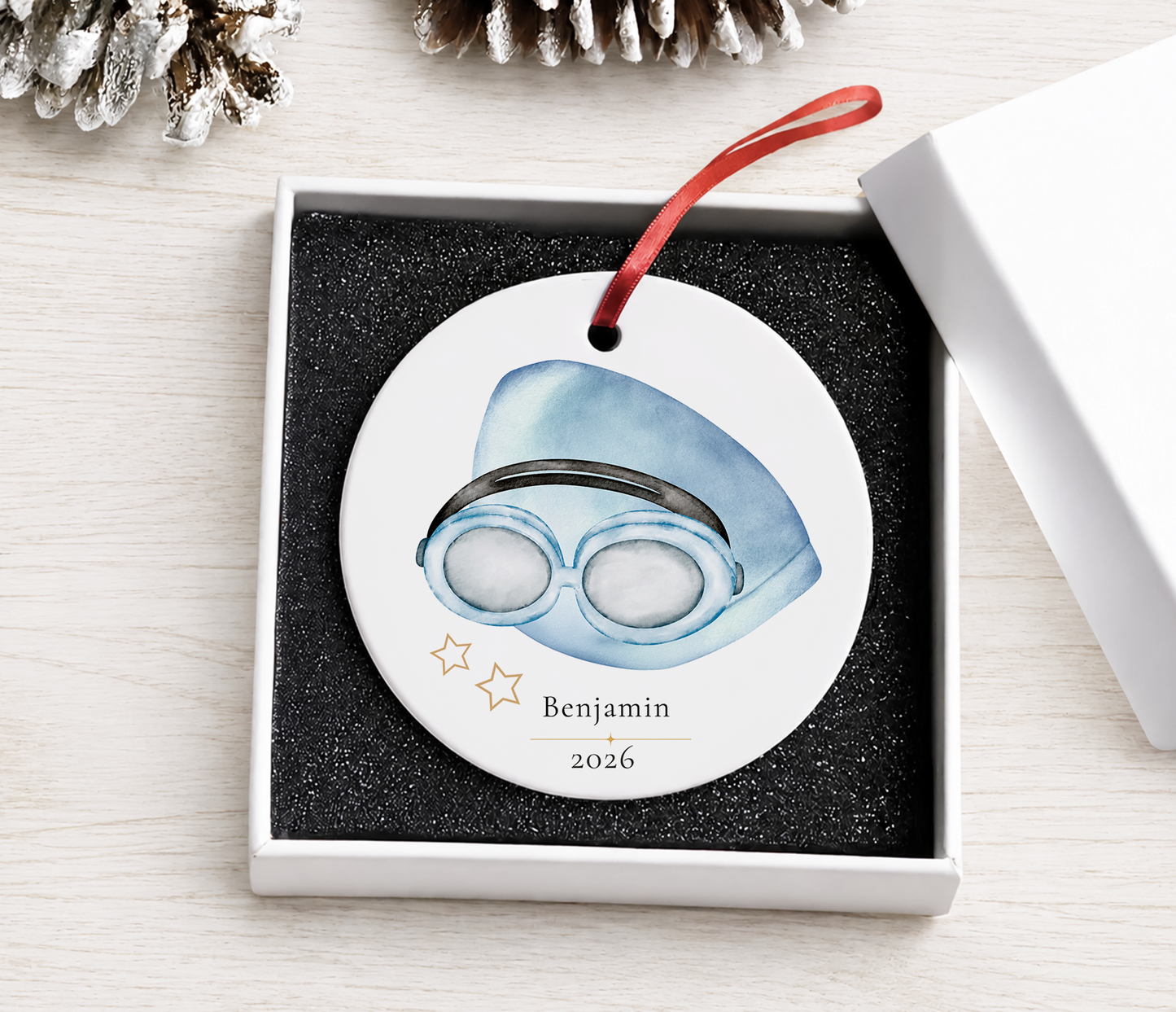 Personalized Swimming Ornament