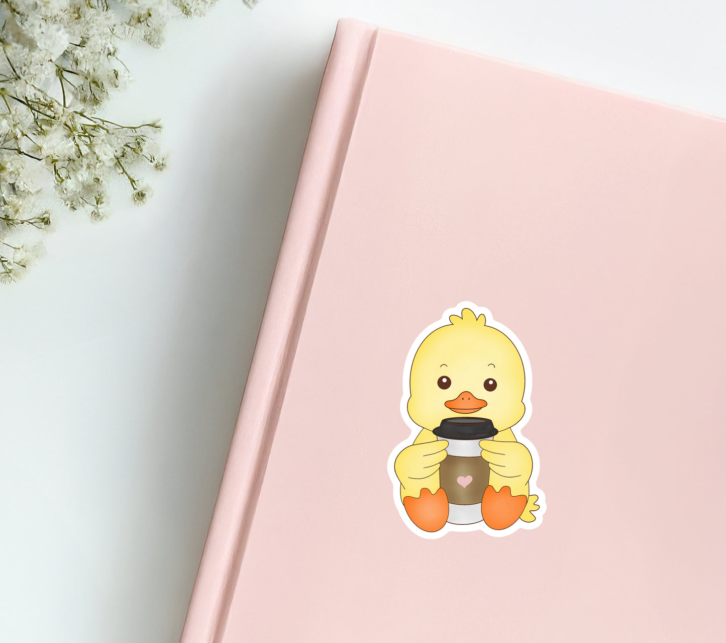 Anxious Chick with Coffee