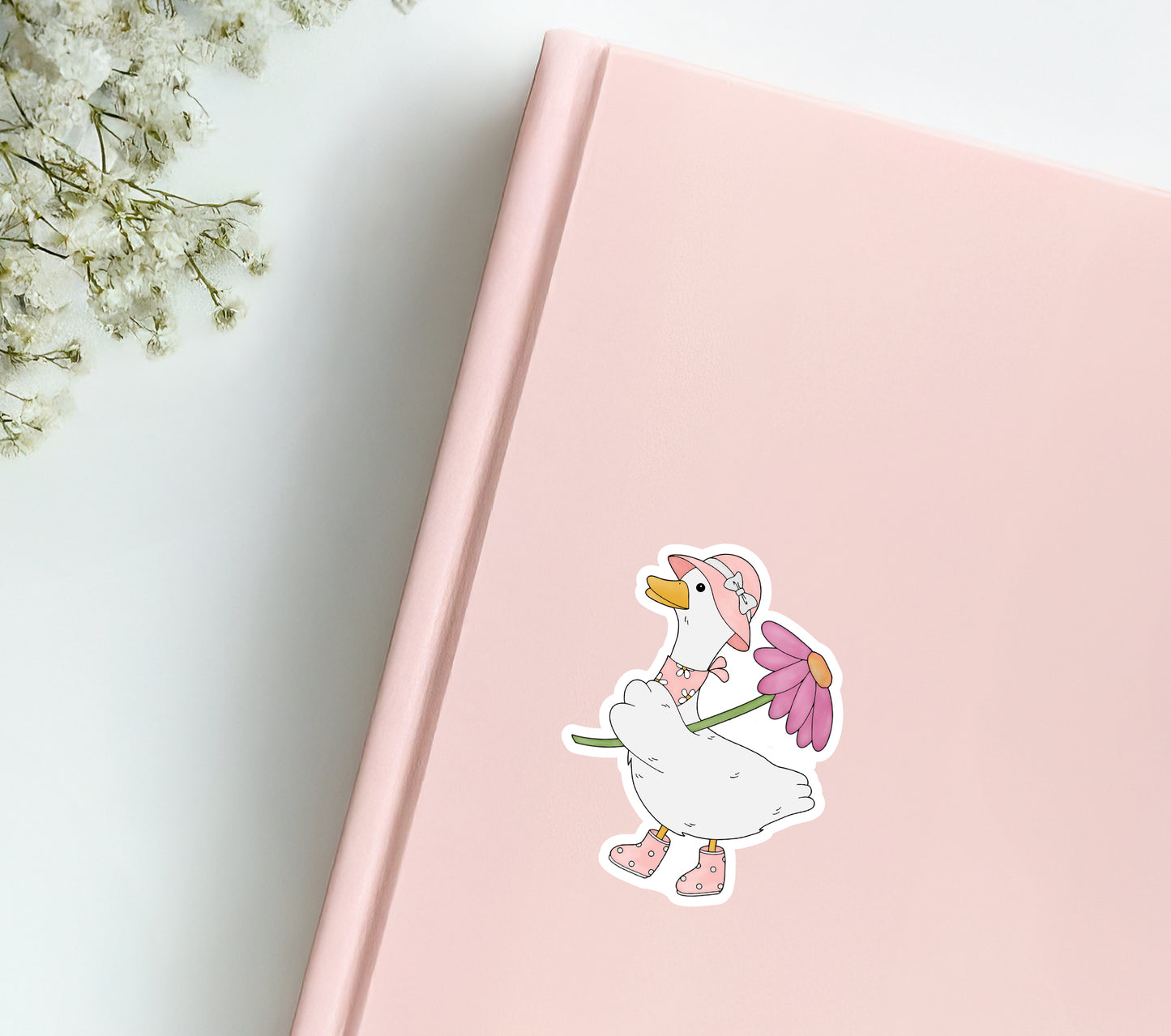 Silly Goose with Flower