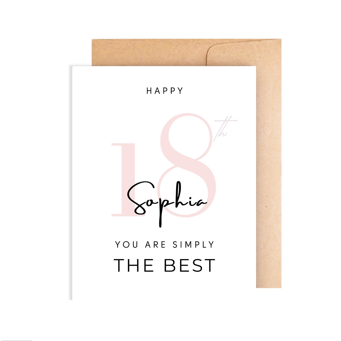Personalized 18th Birthday Card For Her