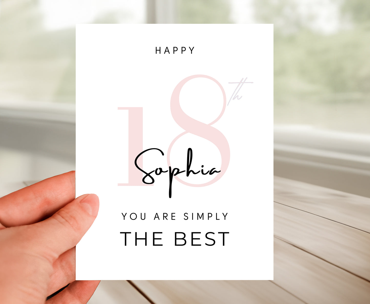Personalized 18th Birthday Card For Her