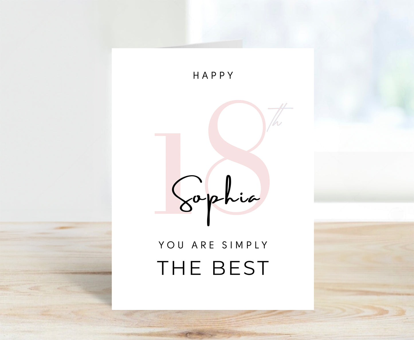 Personalized 18th Birthday Card For Her