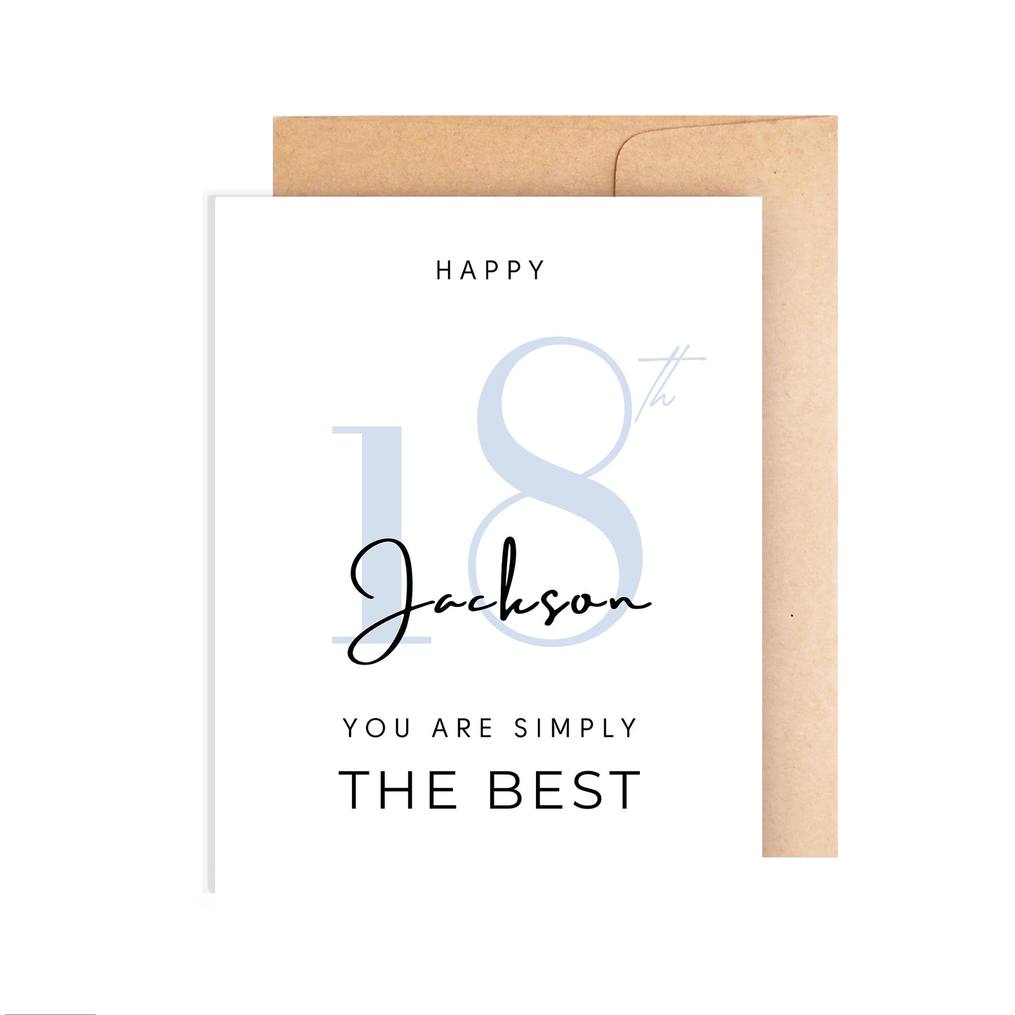 Personalized 18th Birthday Card For Him