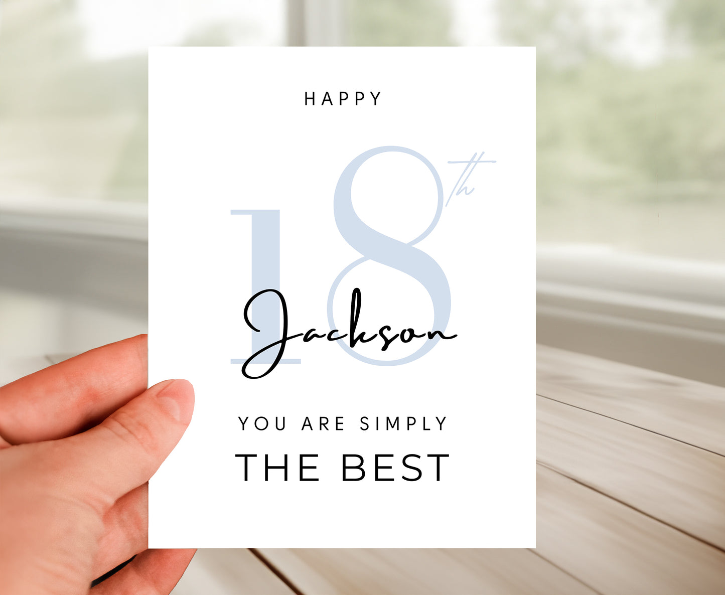 Personalized 18th Birthday Card For Him