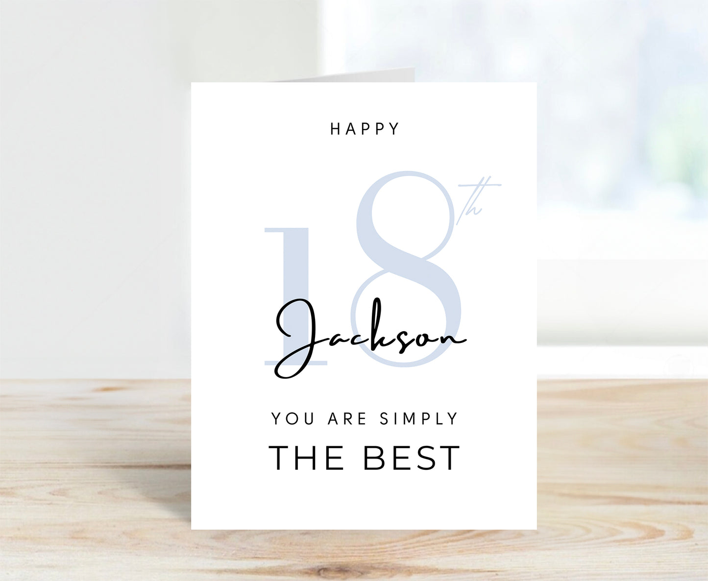 Personalized 18th Birthday Card For Him