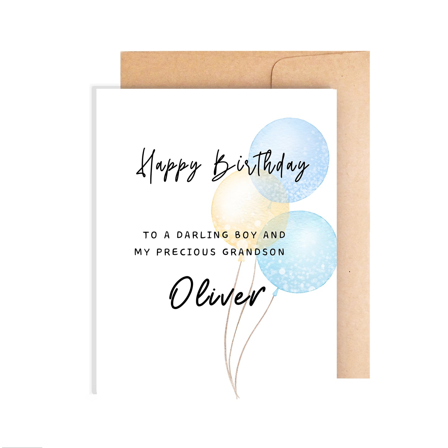 Personalized Birthday Card for Grandson