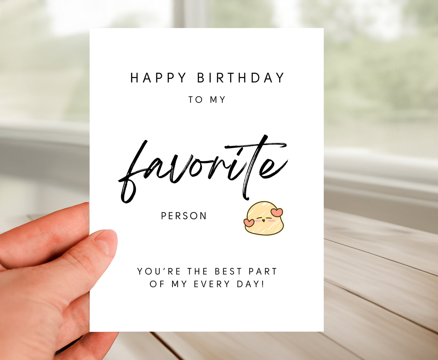 Favorite Person Birthday Card