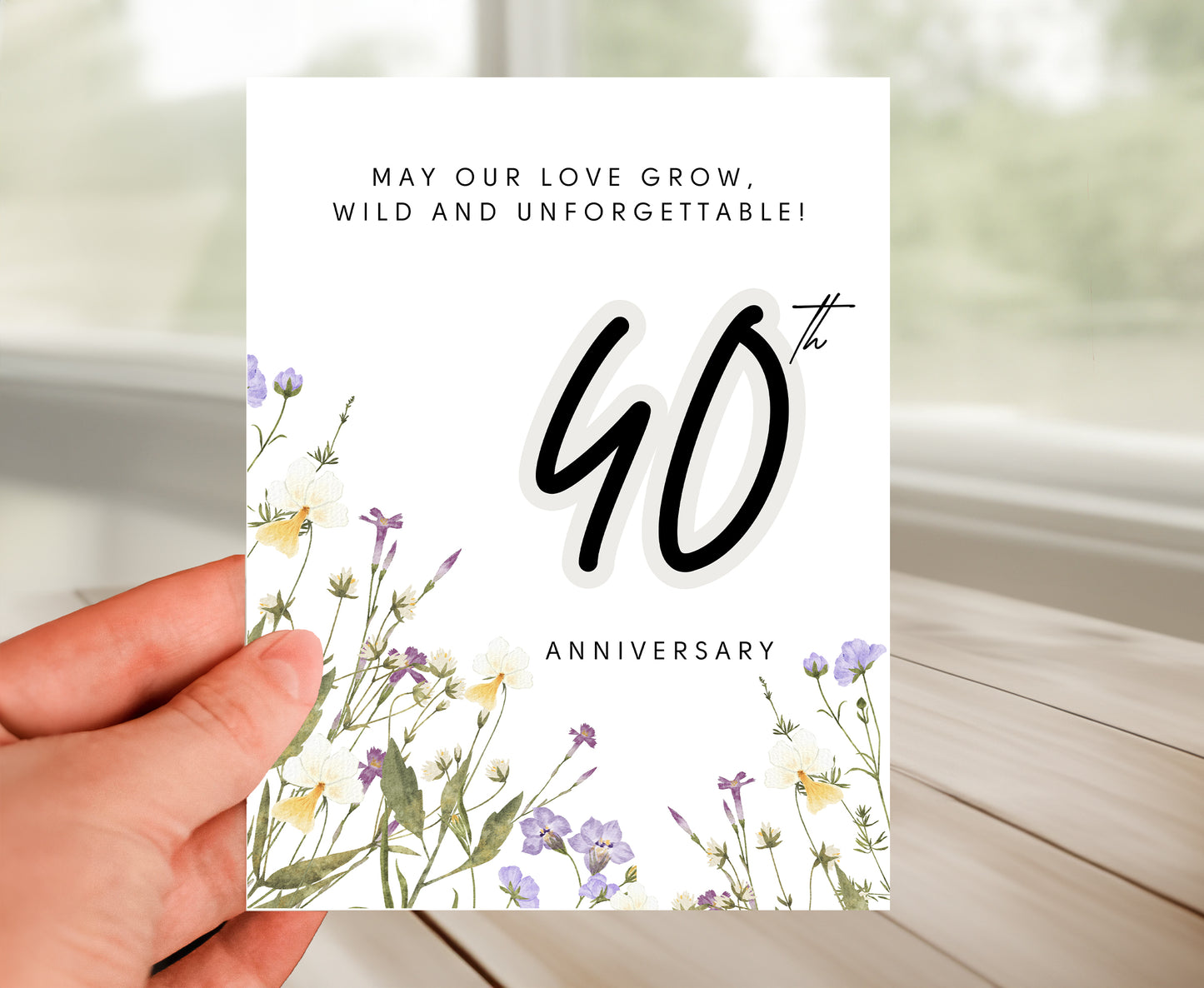 40th Anniversary Card