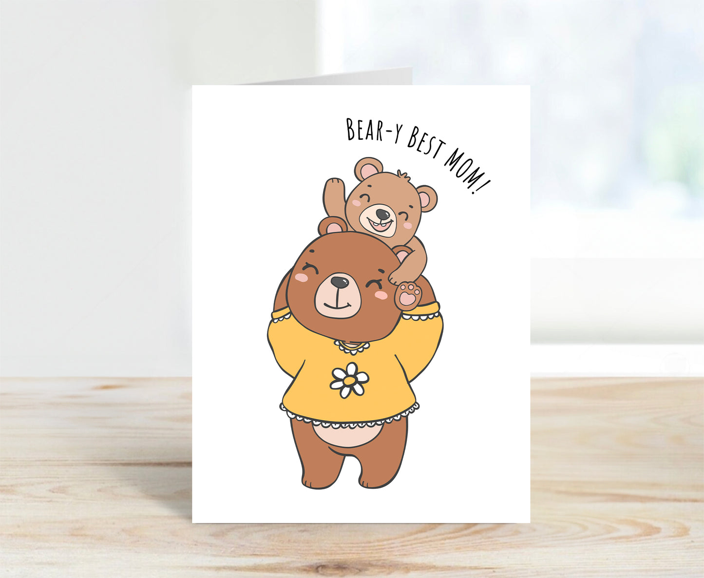 Card for Mom - Bear-y Best Mom