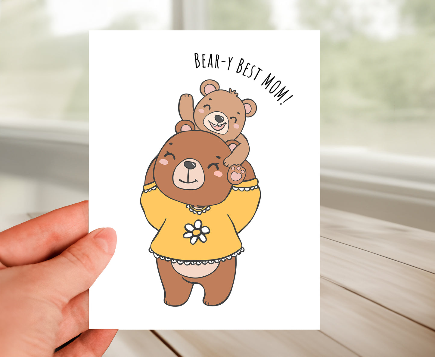 Card for Mom - Bear-y Best Mom