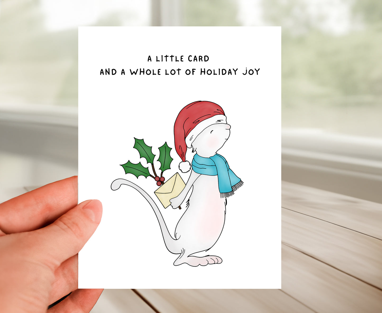 Mouse Holiday Card
