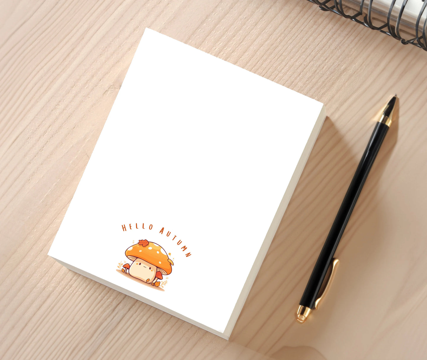 Hello Autumn Notepad - Gift for Friends & Family