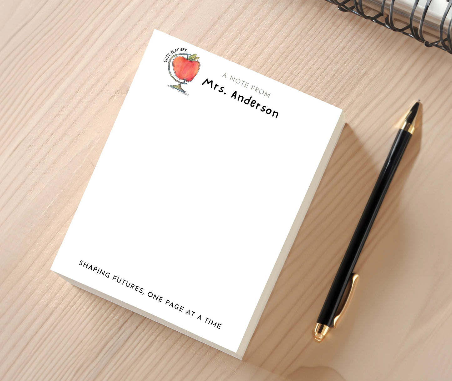 Personalized Notepad For Teacher