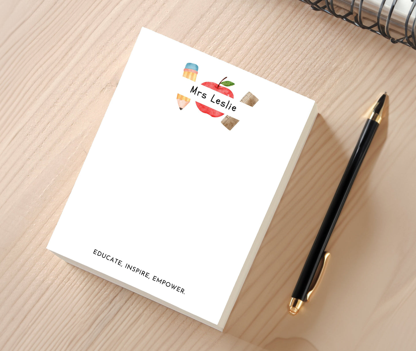 Personalized Notepad For Teacher