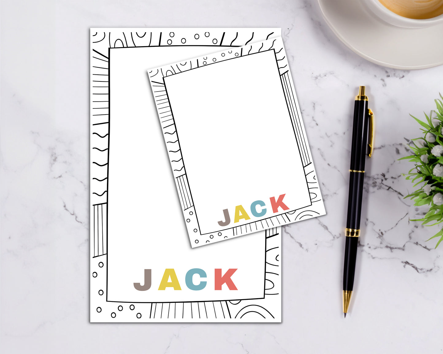 Personalized Name Notepad - 4 Letters