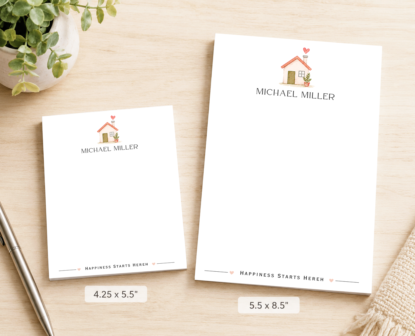Personalized New Home Notepad