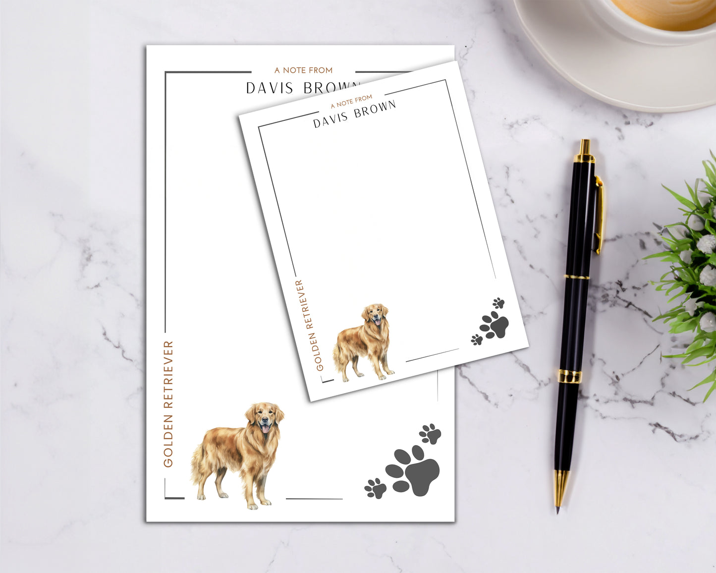 Personalized Labrador Retriever Dog Notepad