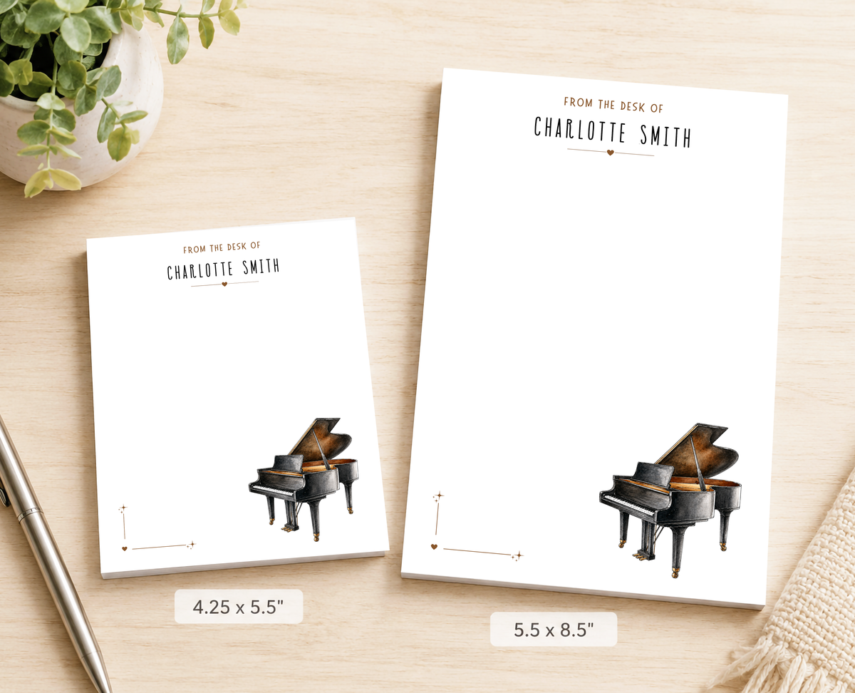 Personalized Notepad for Piano Player