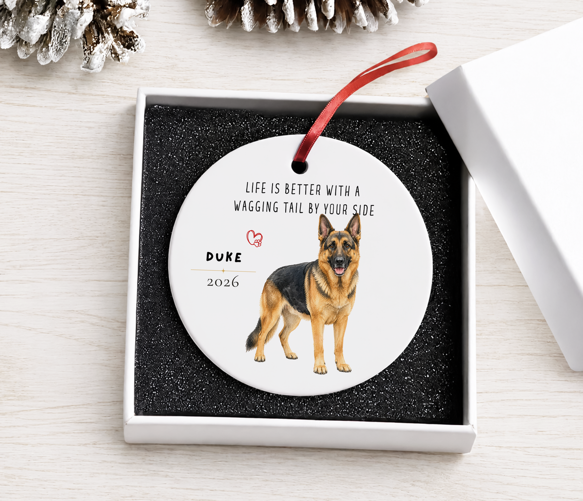 Personalized German Shepherd Ornament