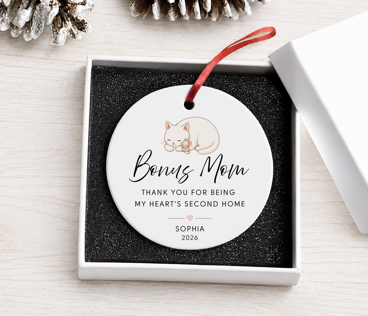 Personalized Ornament for Stepmom, Godmother