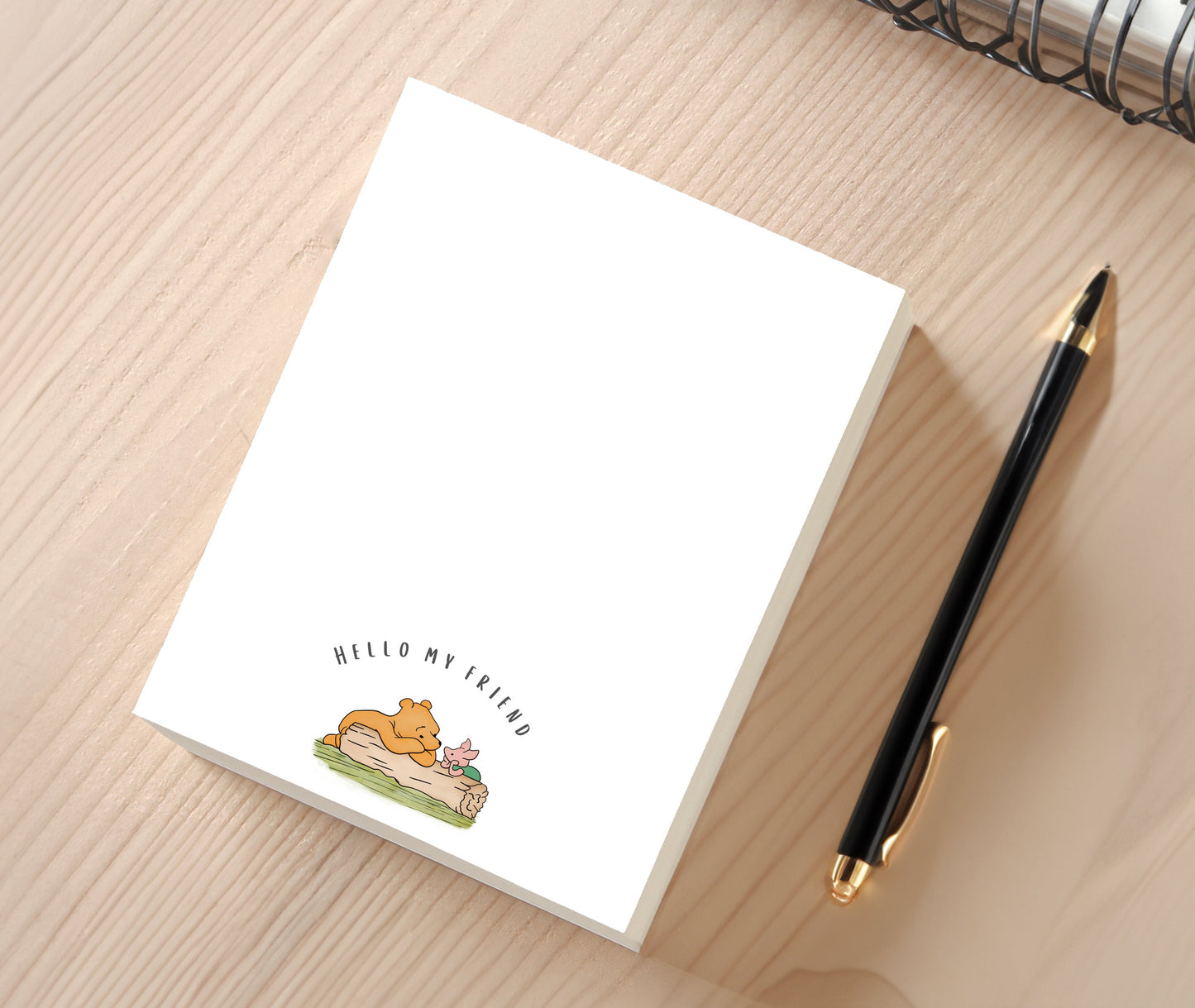 Notepad - "Hello My Friend,"