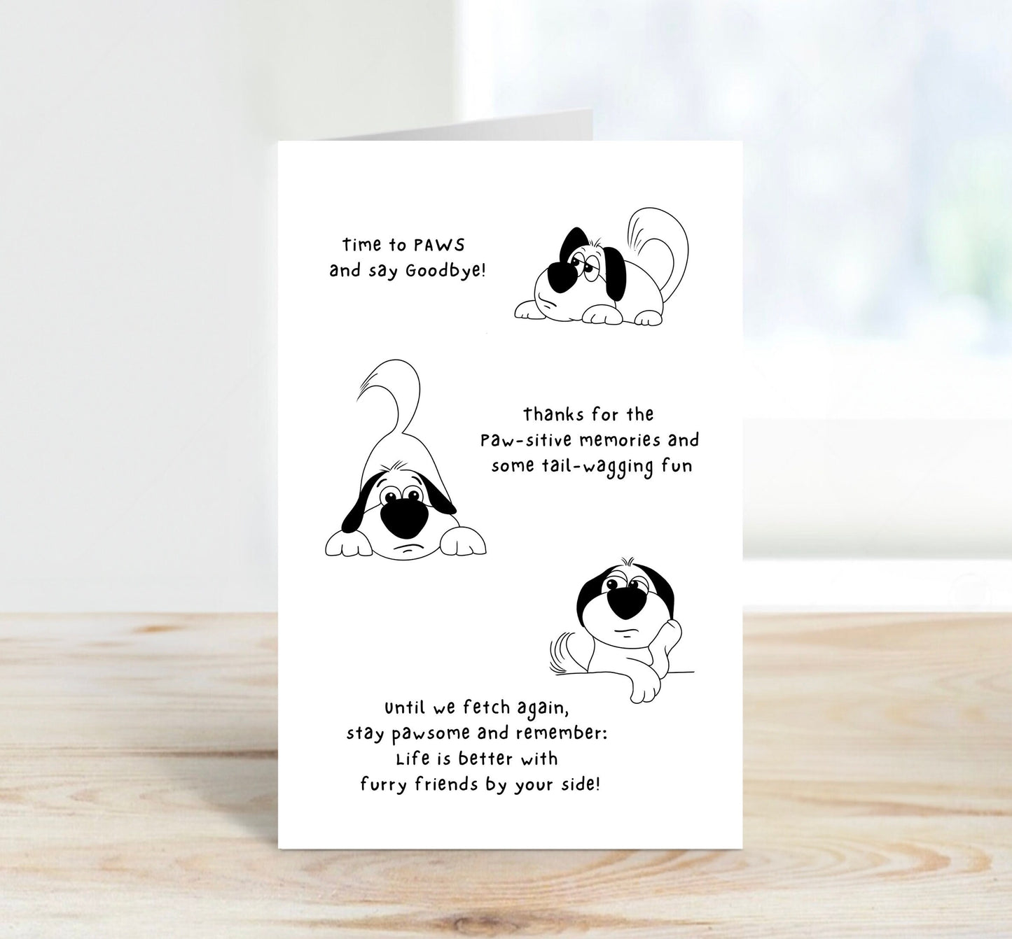 Farewell Card - Dog wishes