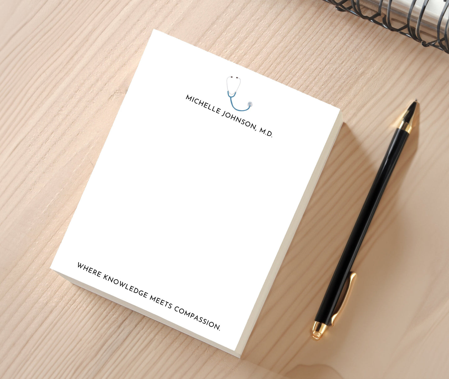 Personalized Notepad - Medical Field Stationery