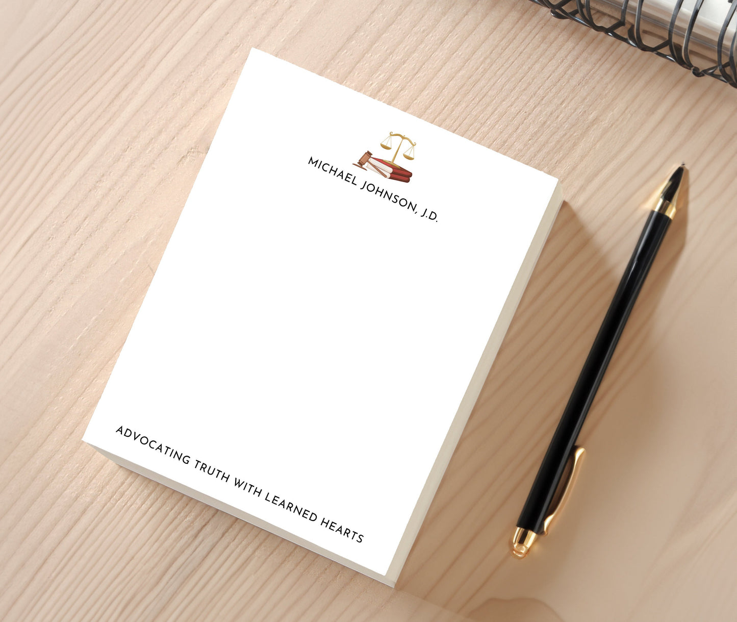 Personalized Notepad for Law Graduate
