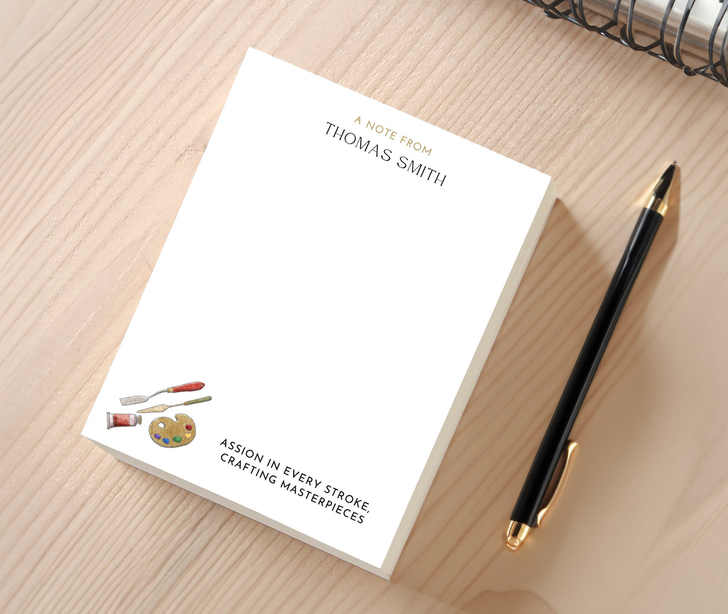 Personalized Artist Notepad