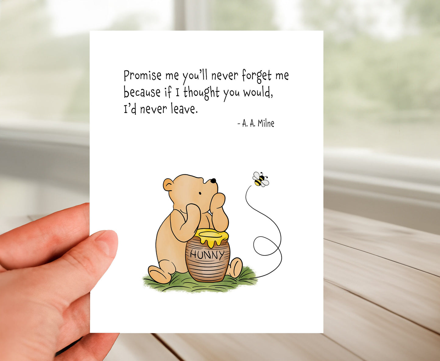 Friendship Card - Classic Winnie The Pooh