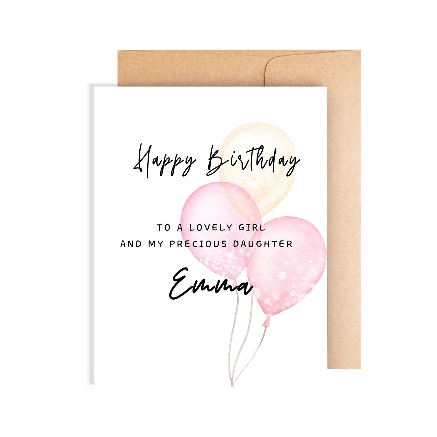 Personalized Daughter Birthday Card