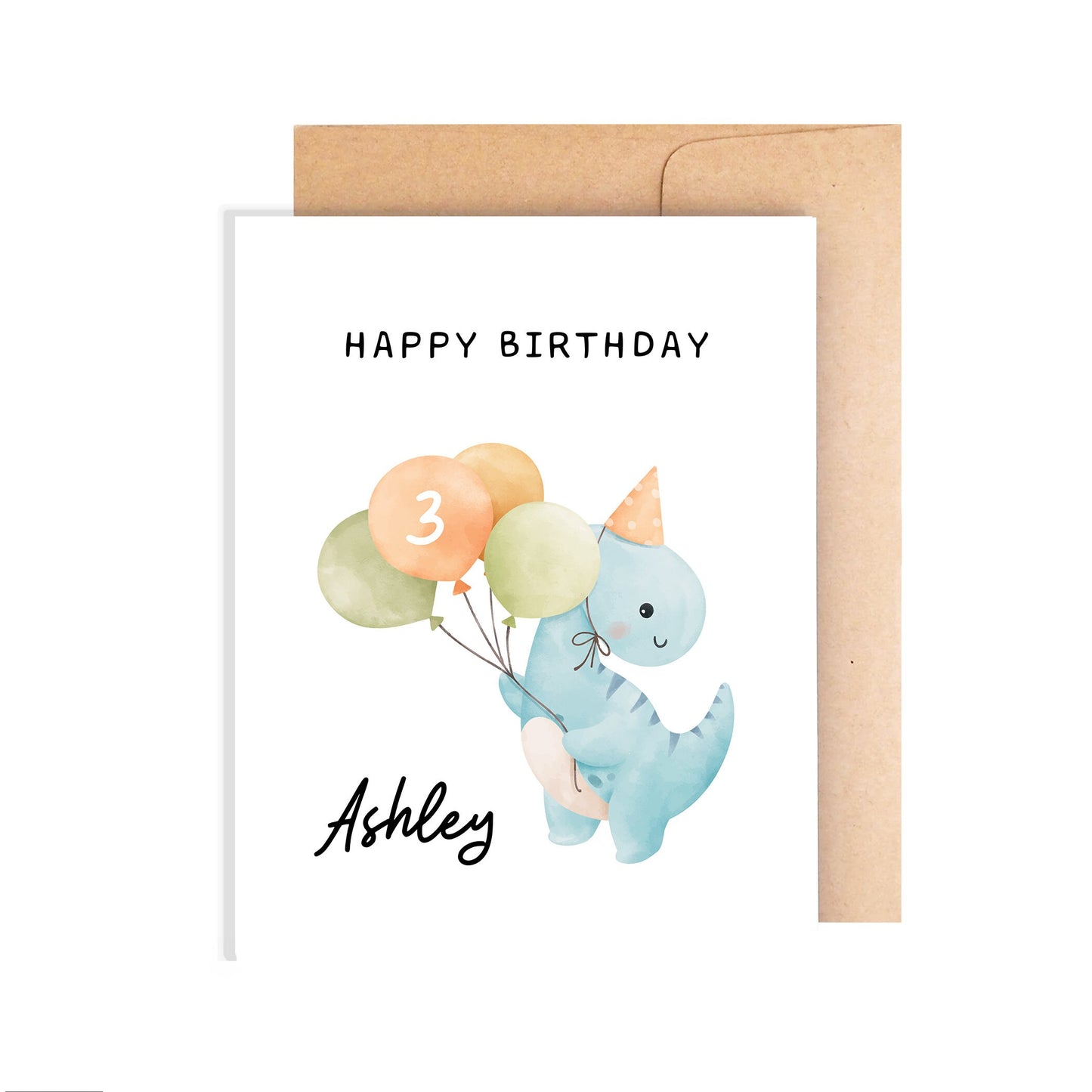 Personalizable Child's Birthday Card