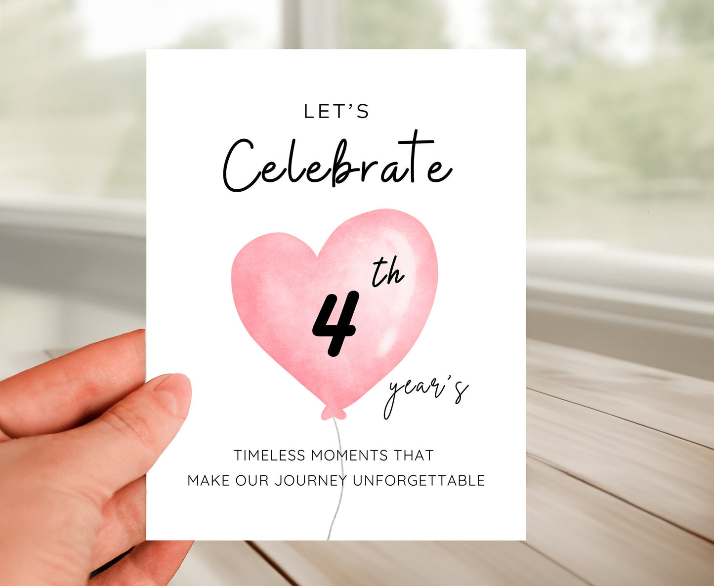Personalized Anniversary Greeting Card