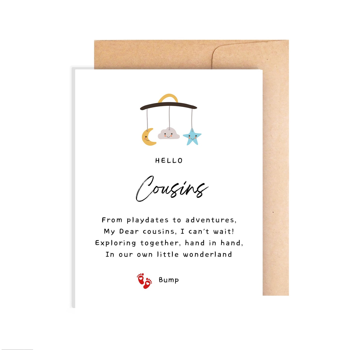 Pregnancy Announcement Card for Cousin
