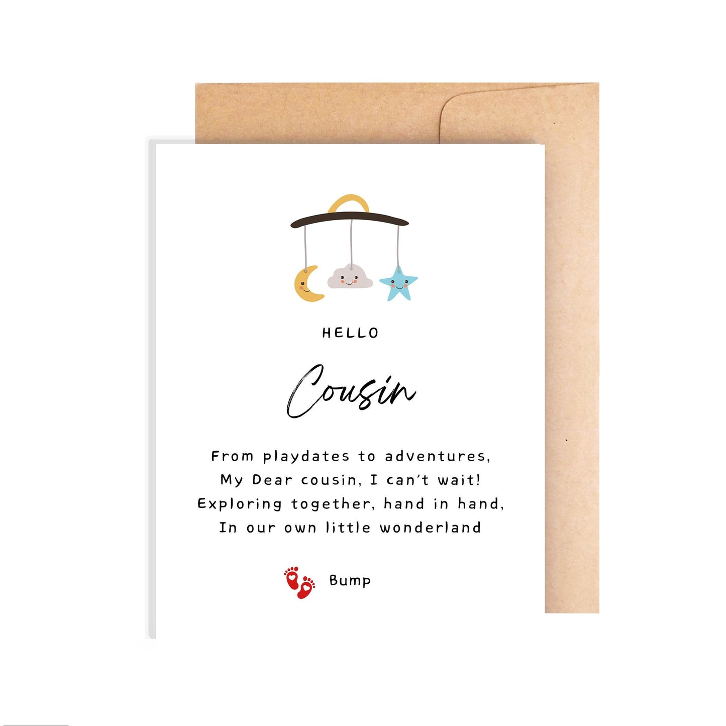 Pregnancy Announcement Card for Cousin