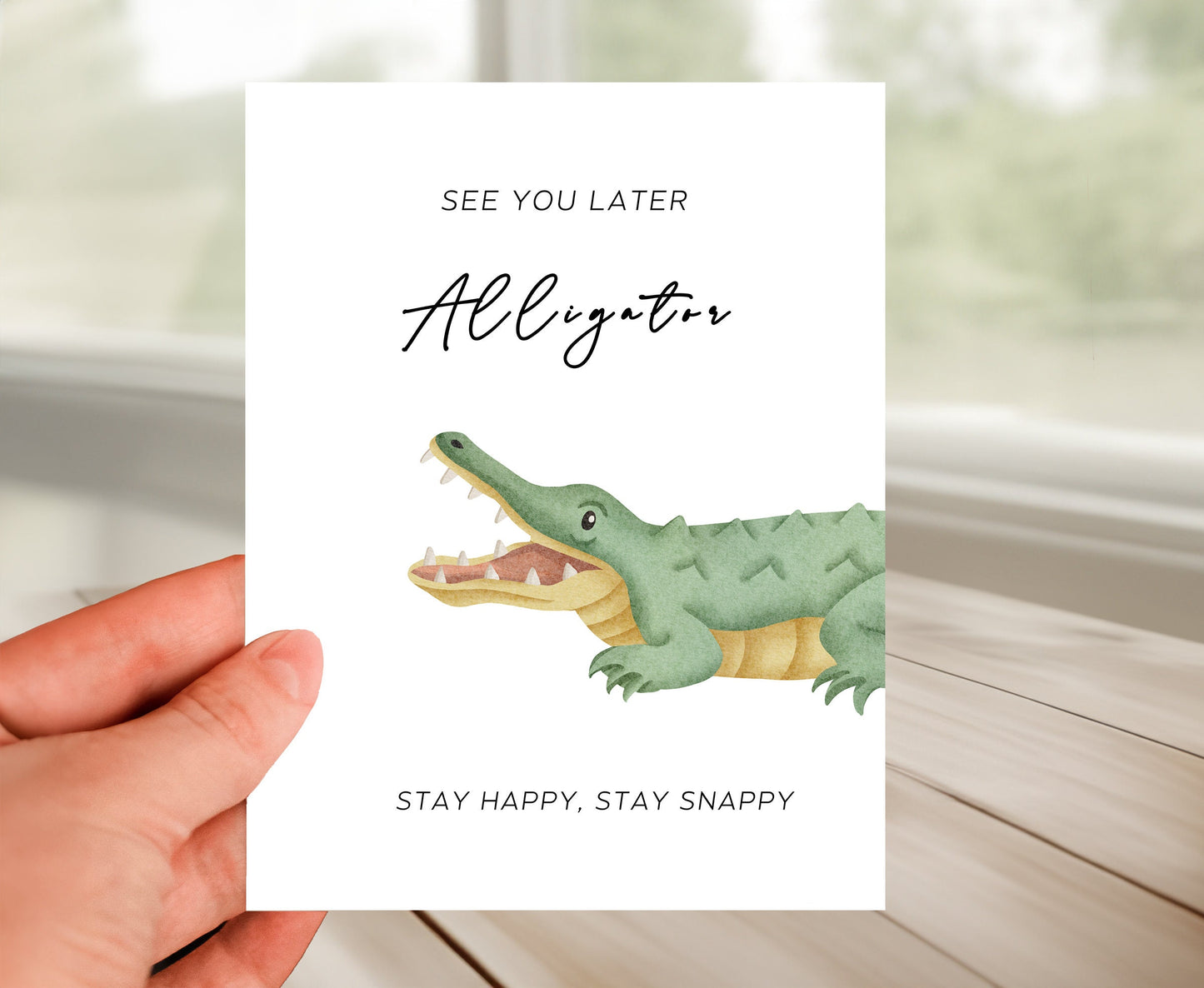 Farewell Card - See You Later Alligator