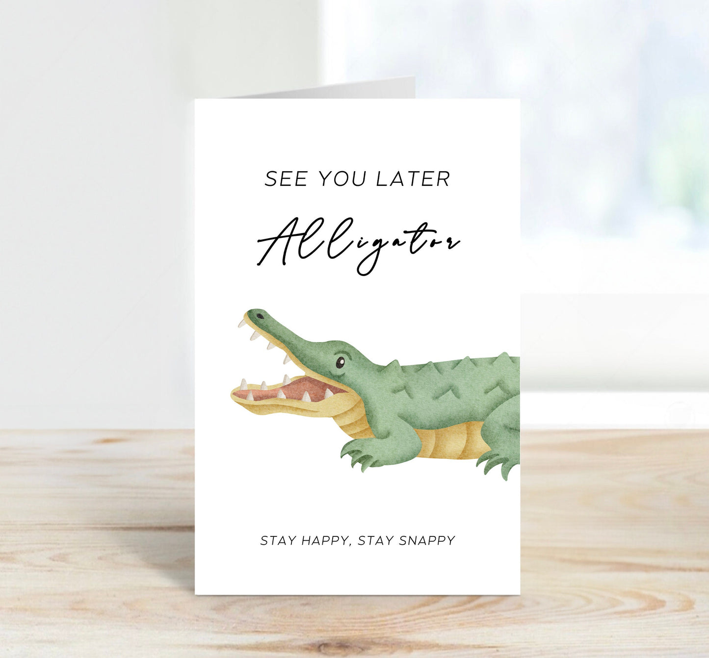 Farewell Card - See You Later Alligator