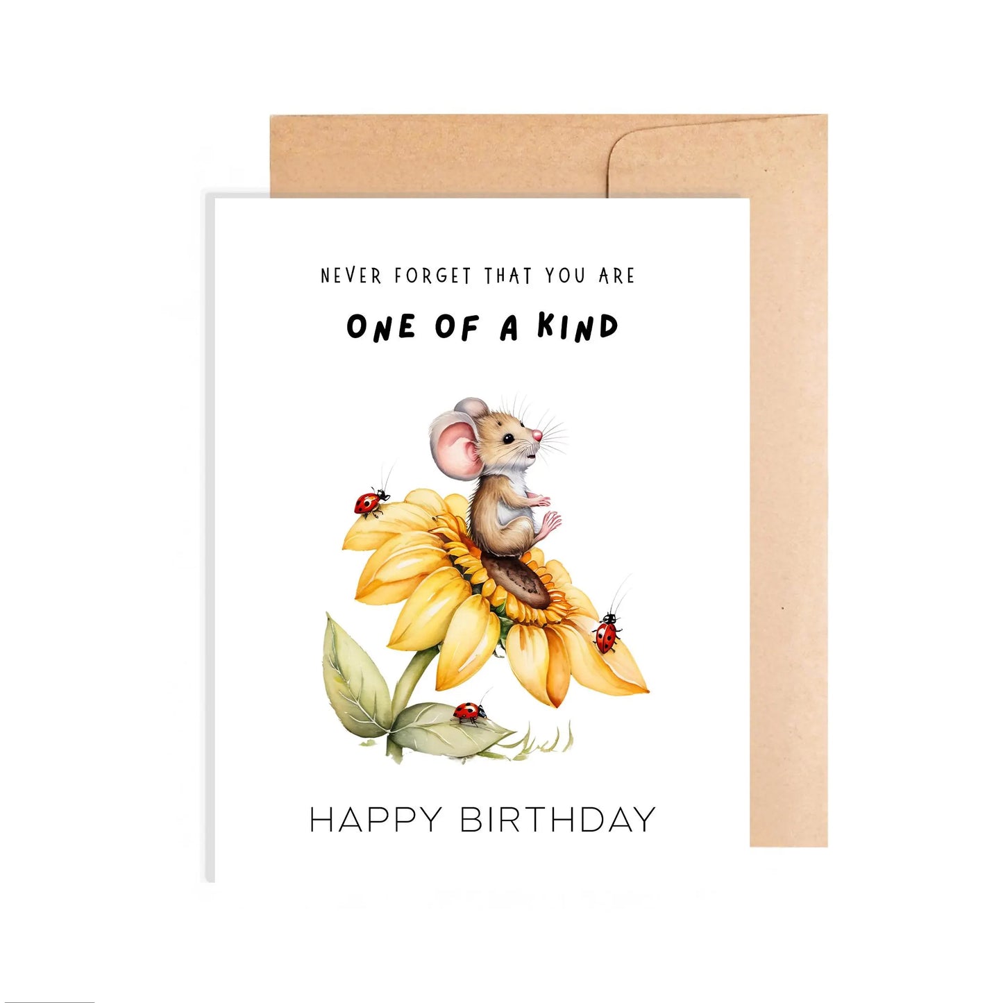 Happy Birthday Card - Are One of Kind