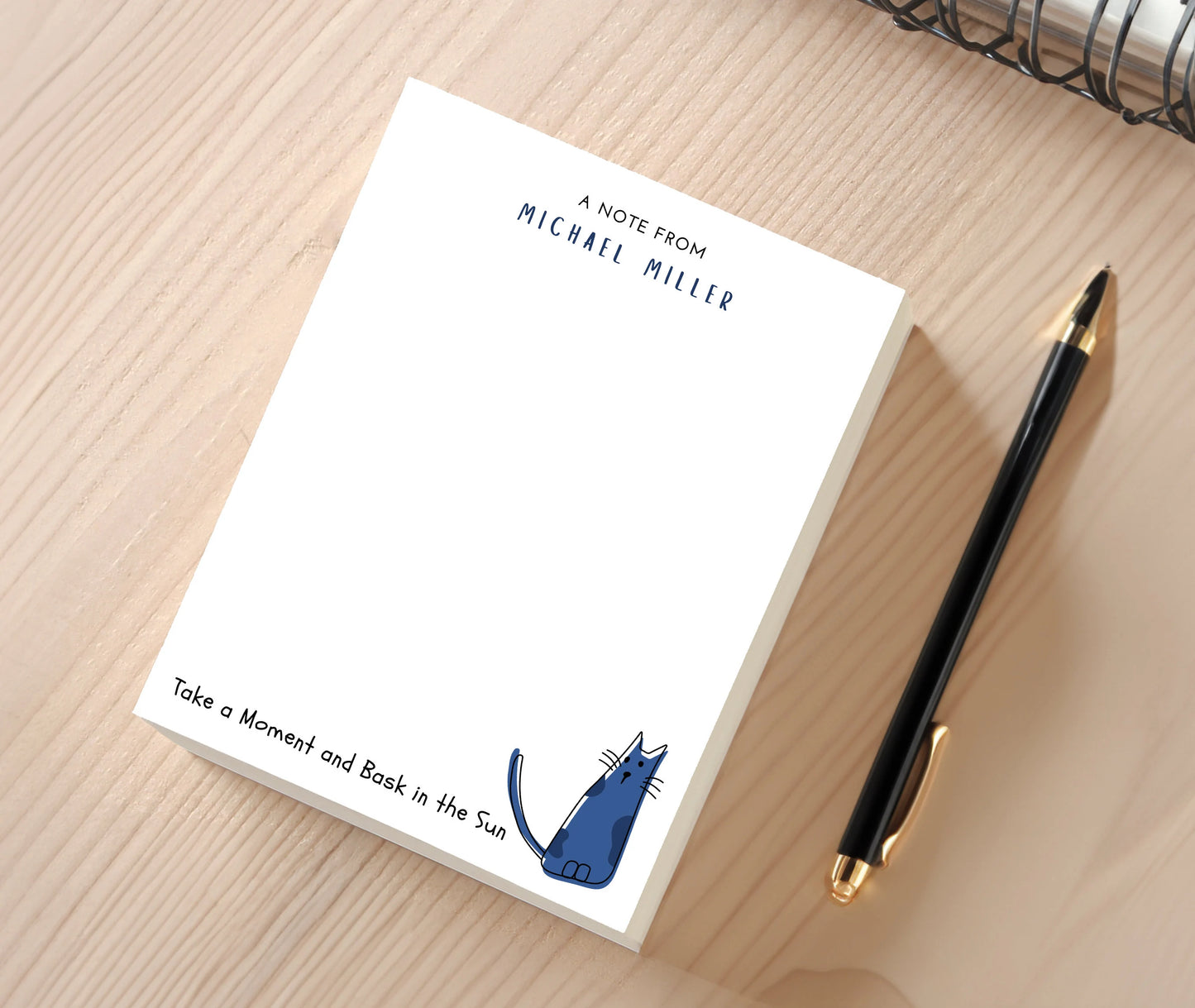 Personalized Kitten Notepad