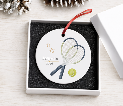 Personalized Tennis Ornament