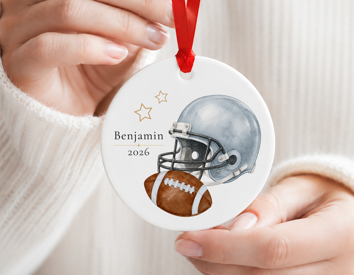 Personalized Football Ornament