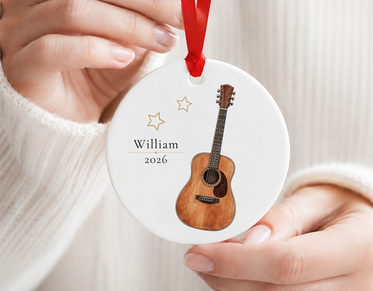 Personalized Guitar Ornament