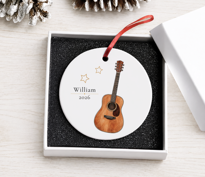 Personalized Guitar Ornament