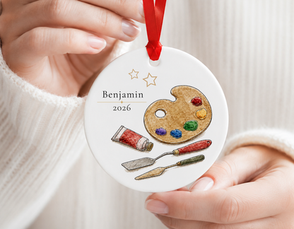 Personalized Artist Ornament