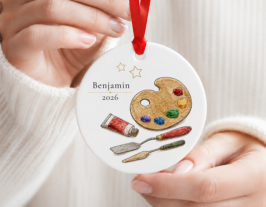 Personalized Artist Ornament