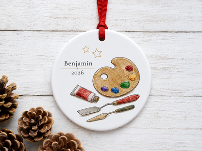 Personalized Artist Ornament