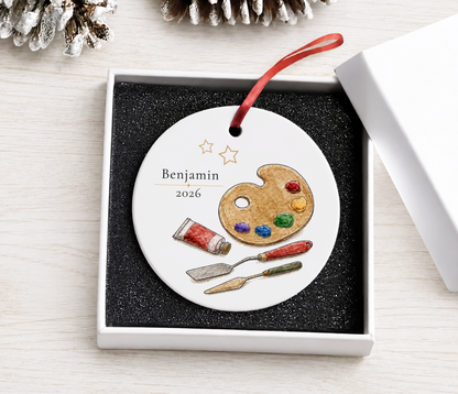 Personalized Artist Ornament